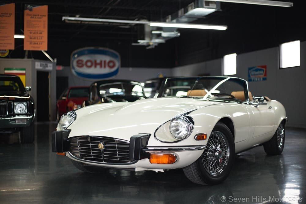 LOW MILES, Extra Clean, White/Tan, Auto, PRICED TO SELL!! 1974 Jaguar E-Type Roadster, EXCELLENT CONDITION