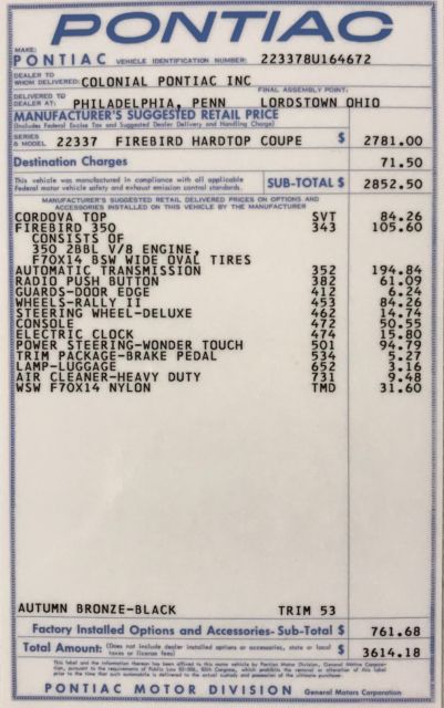 1968 Pontiac Firebird - photo 12