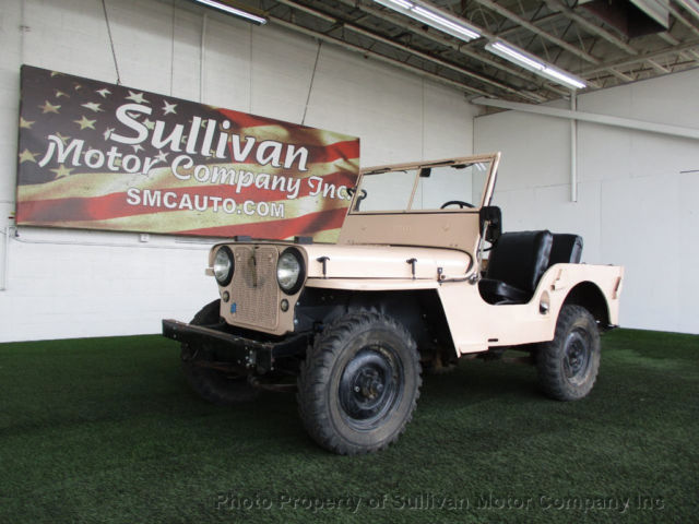 Low Miles Unspecified Gasoline 4 Cyl Tan 1942 Willys CJ2A