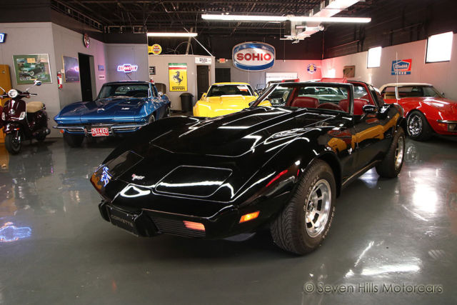 Low Miles, WONDERFUL CONDITION, Black/Red, Auto, Loaded, PRICED TO SELL!! 1979 Chevrolet Corvette #'s Match