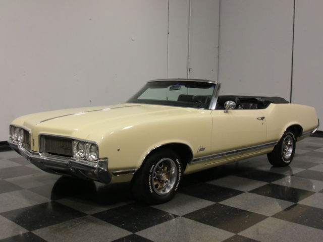 LOW OWNERSHIP, SOUTHERN DROPTOP, NUMBERS MATCHING ROCKET 350, AUTO, FACTORY A/C 1970 Oldsmobile Cutlass