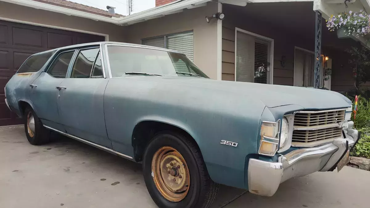 Low Production California Wagon! Like Malibu Nova Impala Skylark Cutlass LeMans 1971 Chevrolet Chevelle Greenbrier