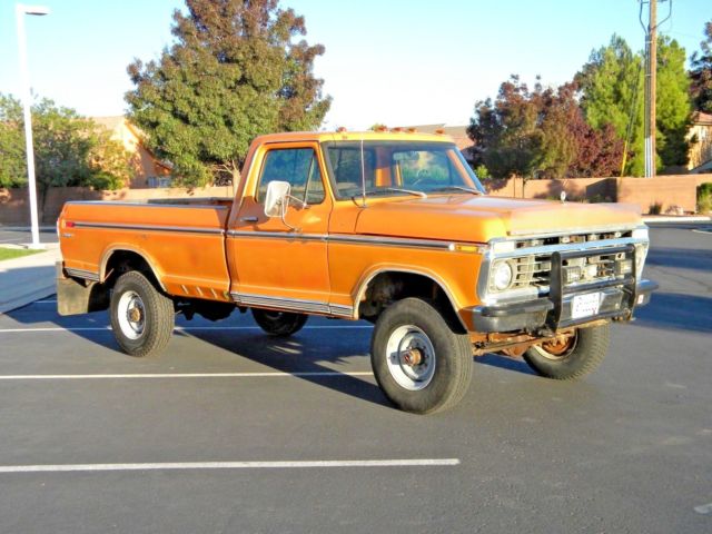 LOW RESERVE F250 4WD Long-Term Owner Mostly Stock W/Tasteful Upgrades V8 4 Speed 1975 Ford F-250 4X4 Ranger XLT Highboy