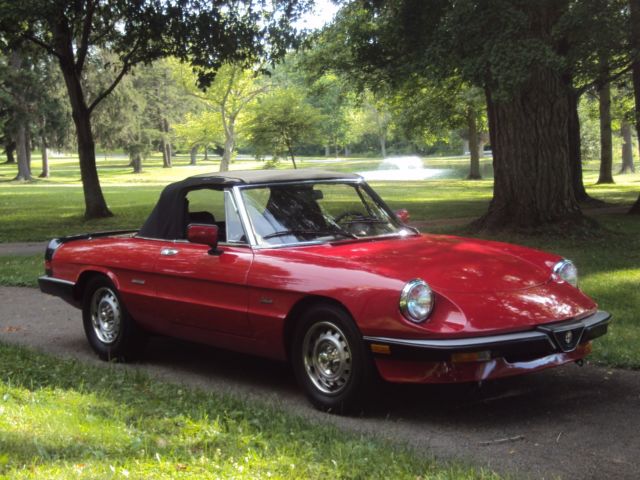 **LOWER SET PRICE** 1987 Alfa Romeo Spider Graduate