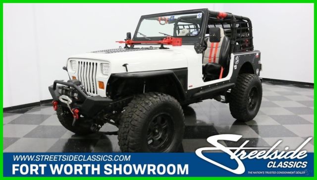 ls v8 vortec 4x4 4wd auto overdrive lifted custom jeep yj 1990 LS Used 2.5L I4 1990 Jeep Wrangler LS