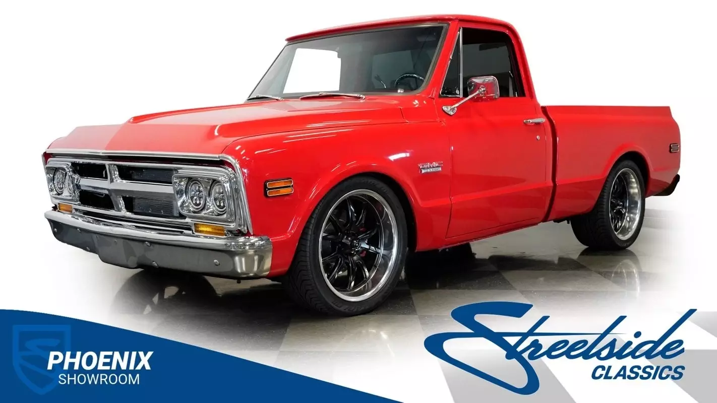 LS3 6.2L V8, 4L60E AUTO, EFI, 4 WHEEL PWR DISC, AC, PWR STEER, 12 BOLT, MAGFLOW, 1968 GMC C10 Restomod