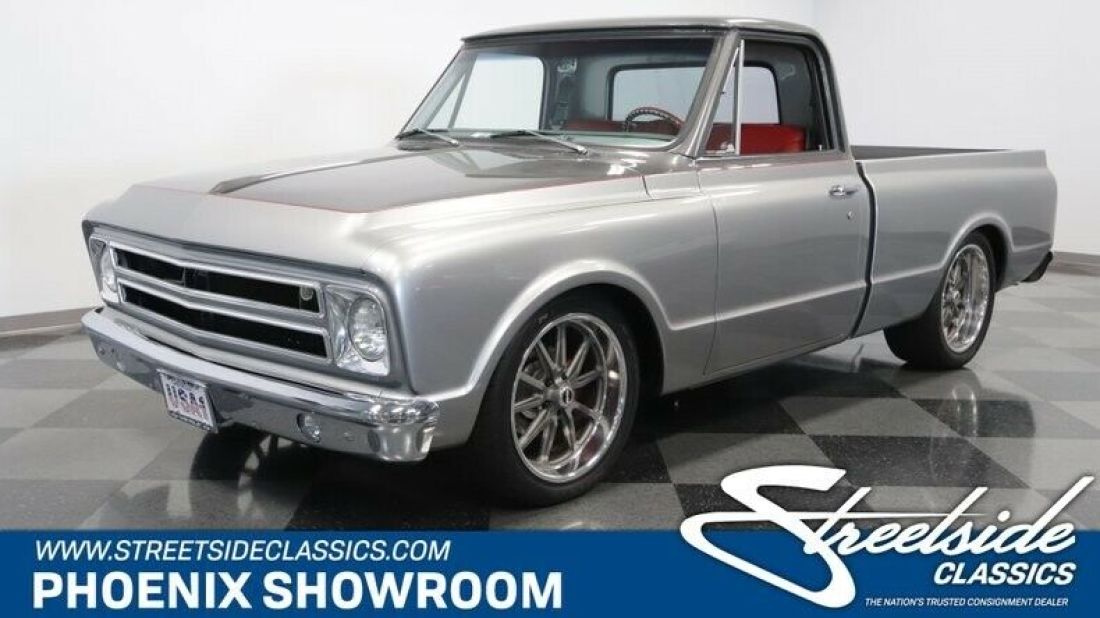 LT V8 Manual Classic Vintage Collector Custom Upgraded QA1 Heidts A/C Wilwood Gr 1967 Chevrolet C-10 Restomod