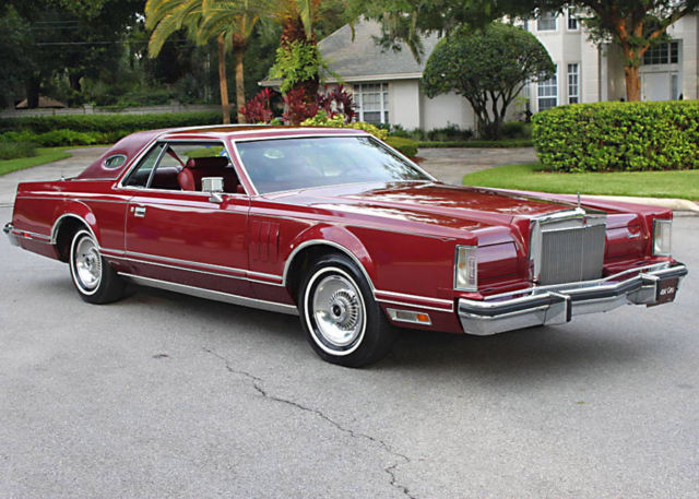 1977 Lincoln Mark Series MARK V ROSE RED LUXURY GROUP - 24K MI