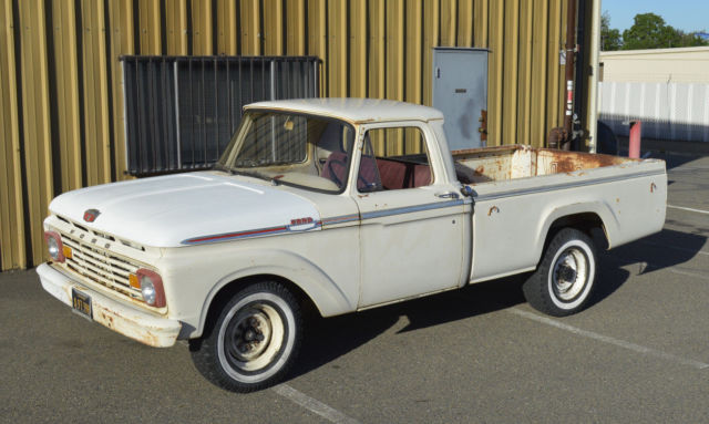 LWB FLEETSIE 3/4 TON VTG CAMPER TRAILER HAULER 6CYL 4SPD HOT ROD RAT 61 62 64 65 1963 Ford F-250 CUSTOM