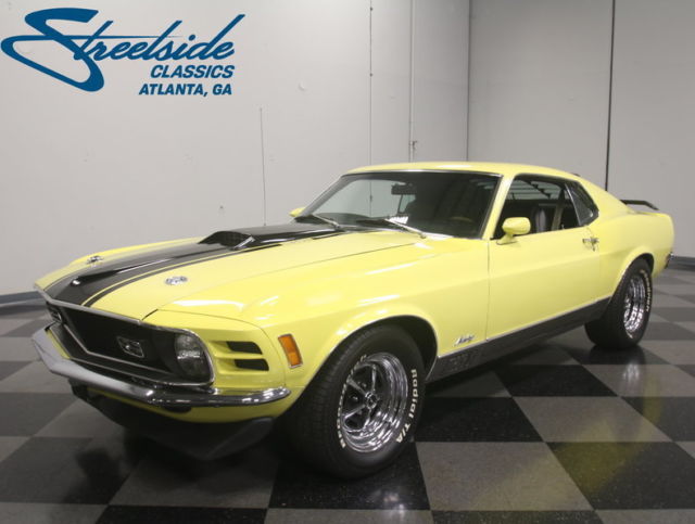 M-CODE MACH 1, STRONG 351 V8, AUTO, PWR FRONT DISCS/STEERING, FACTORY A/C!!! 1970 Ford Mustang Mach 1