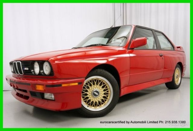 M3 E30 ONE-OWNER! 51,000 MILES 5-SPD MANUAL SUNROOF LEATHER PRISTINE! 1988 BMW M3