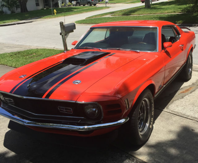 Mach 1 Calypso Coral - 351-C 4V, Air Car, Automatic Trans, PS, PB, Disk Brakes 1970 Ford Mustang Mach 1