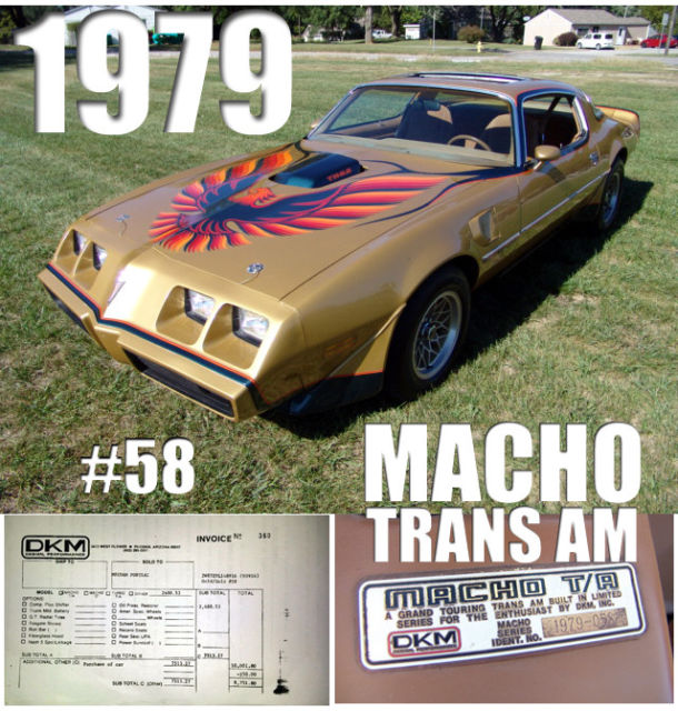 Macho #58 All #s Match 400 4 Speed Sunroof Solid Turn Key Car W/ Docs See Video 1979 Pontiac Trans Am AC PS PB's