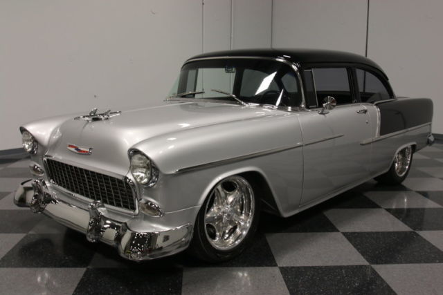 MAGAZINE SHOWCAR, INSANE BUILD, 427 CRATE V8, 5-SPEED, ART MORRISON CHASSIS, A++ 1955 Chevrolet Bel Air/150/210 Restomod