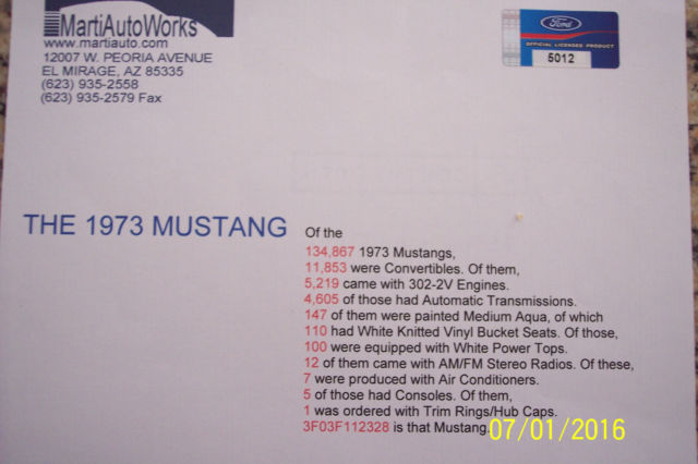 1973 Ford Mustang - photo 2