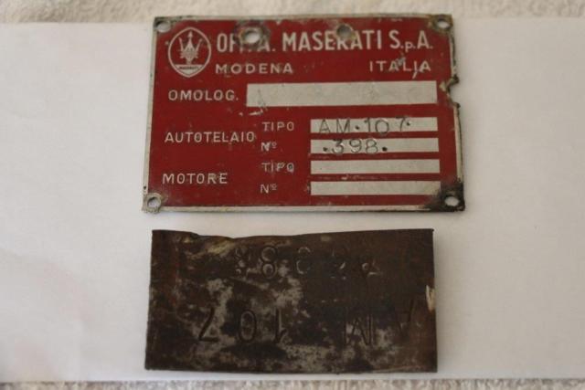MASERATI 450S REPLICA CHASSIS, CHASSIS PLATE #AM107398, AND CALIFORNIA TITLE 1965 Maserati Quattroporte