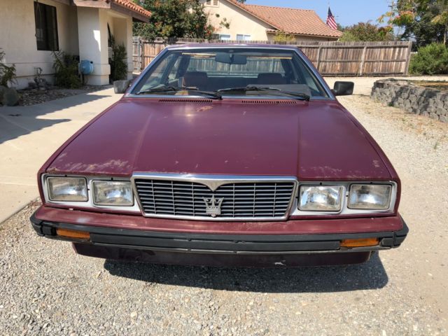 Maserati Biturbo 1985 2 Owner 45 k miles 1985 Maserati Coupe