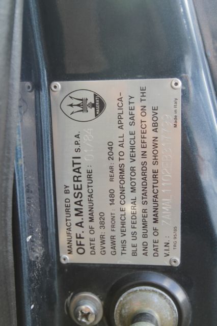 1984 Maserati Biturbo - photo 13