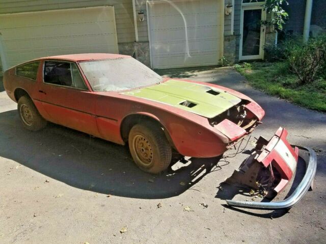 MASERATI INDY PROJECT CAR NEEDS TOTAL RESTORATION 1972 Maserati Indy coupe