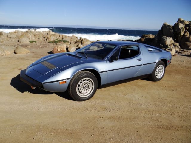 Maserati Merak, & custom 18" Merak/Bora wheels with ultra high performance tires 1975 Maserati Merak
