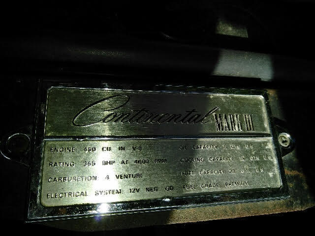 1971 Lincoln Continental Mark III - photo 4