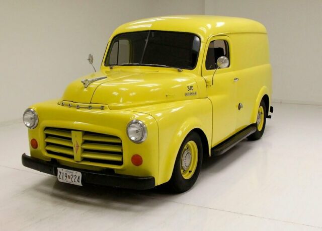 Mellow Yellow Paint/Carpet & Hardwood Cargo/318ci V8 /Blackened Bumpers 1953 Dodge Panel Truck