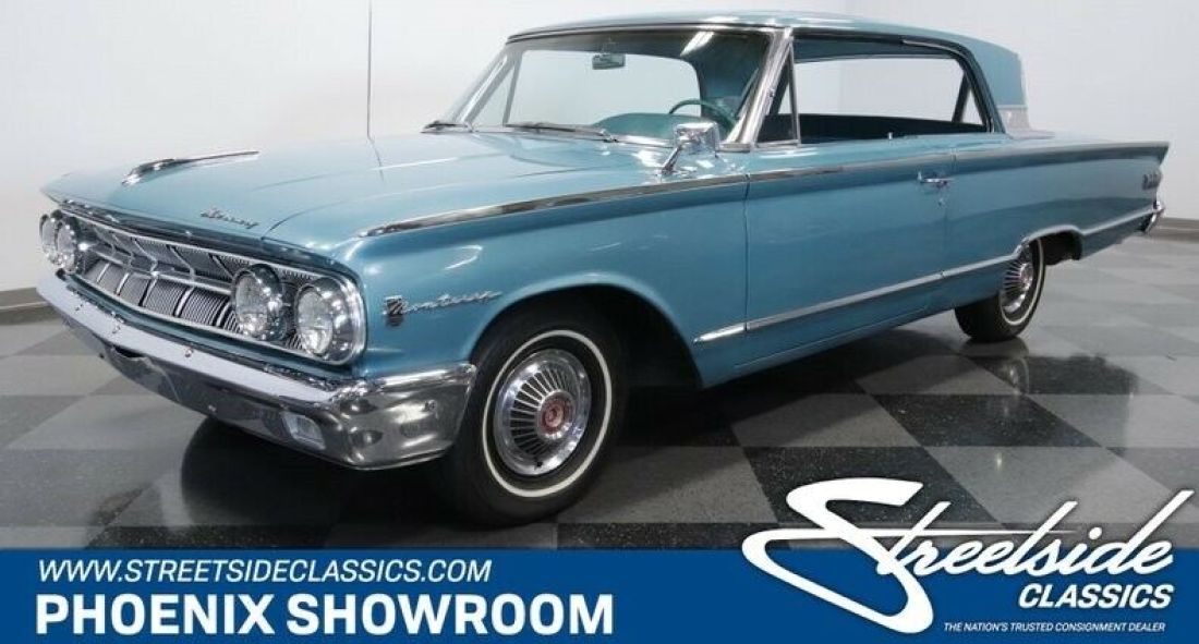 Merc V8 Auto Classic Vintage Collector Factory Original Cruiser Blue Breezeway 1963 Mercury Monterey