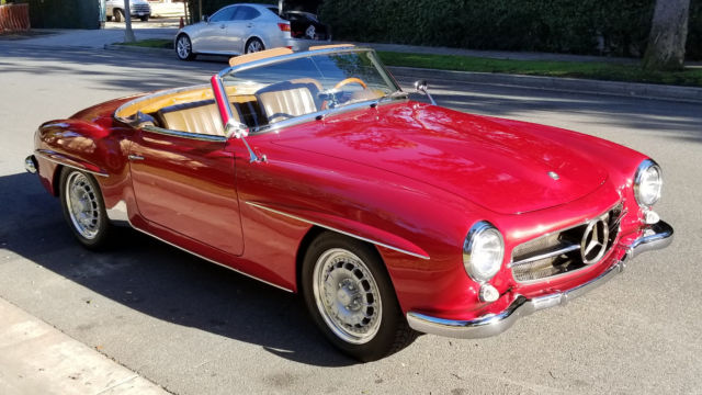 Mercedes 190SL 300HP 5 SPEED 32 valve 4 cam V8 FASTER THAN 300SL DISC BRAKES 1962 Mercedes-Benz SL-Class 190SL V8 300HP 5 SPEED LSD 300SL ROADSTER