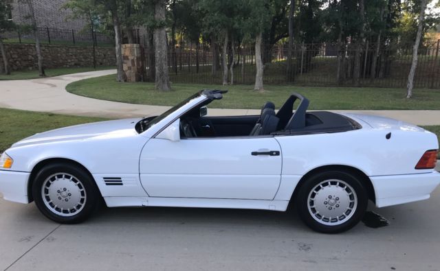 Mercedes 1992 300 sl rare 6 cylinder 45k original miles clean car fax cold ac 1992 Mercedes-Benz SL-Class Convertible