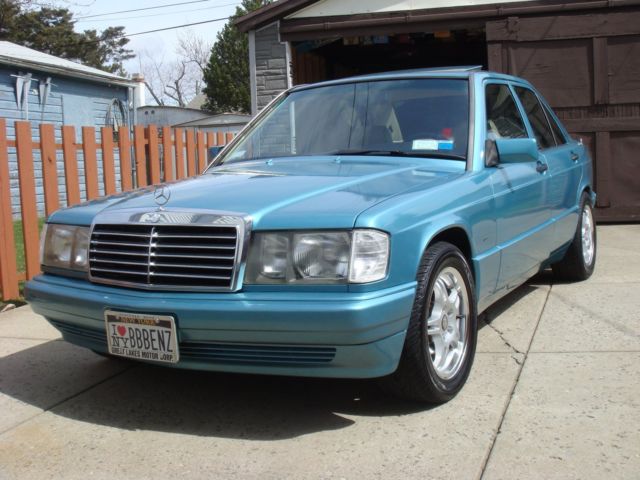 MERCEDES BENZ 190e W201 TEAL BLUE GORGEOUS GREAT CONDITION. MUST READ ALL 1992 Mercedes-Benz 190-Series