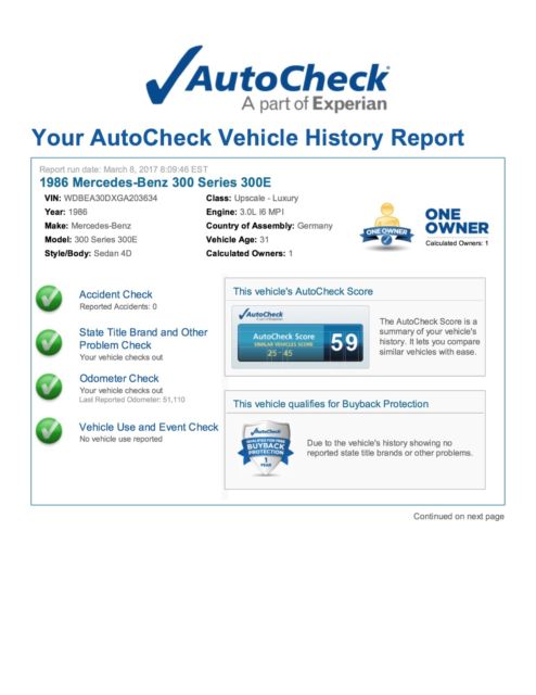 1986 Mercedes-Benz 300-Series - photo 8