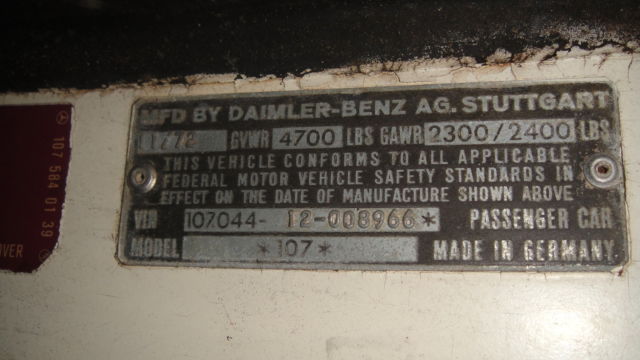 1973 Mercedes-Benz SL-Class Base Convertible 2 Door - photo 4