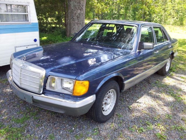 Mercedes-Benz 500SE Blue Gray Market 1984 Mercedes-Benz 500SE
