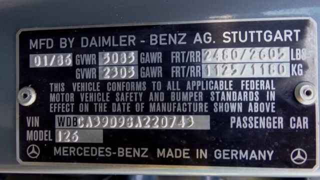 1986 Mercedes-Benz S-Class 4 Doors Sedan long-wheelbase - photo 10