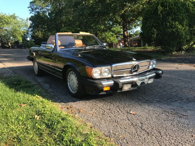 MERCEDES BENZ 560 SL 1988 BLACK HARD TOP CONVERTIBLE 1988 Mercedes-Benz SL-Class