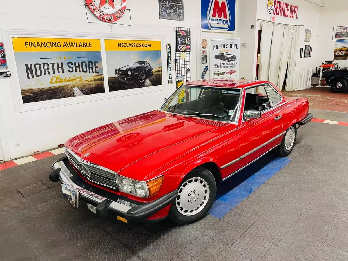 Mercedes Benz SL 560 Red with 145,788 Miles, for sale! 1987 Mercedes Benz SL-Class SL 560 Convertible