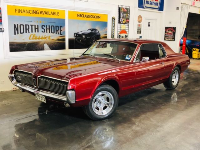 Mercury Cougar Burgundy/Maroon with 70,718 Miles, for sale! 1967 Mercury Cougar -289CI-AUTO-TINTED WINDOWS-A/C RESTORED RELIABLE V
