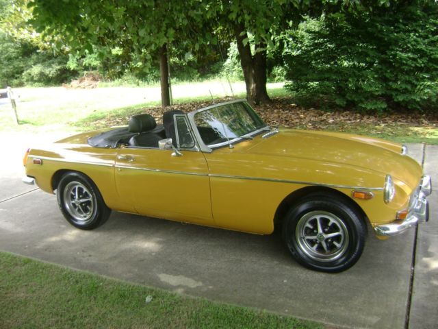 MG MGB Chrome Bumper - Rare Color - No Reserve Auction 1973 MG MGB Conv