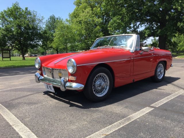 MG Midget mkII 1966 - summertime convertible classic British sports car 1966 MG Midget MK 2
