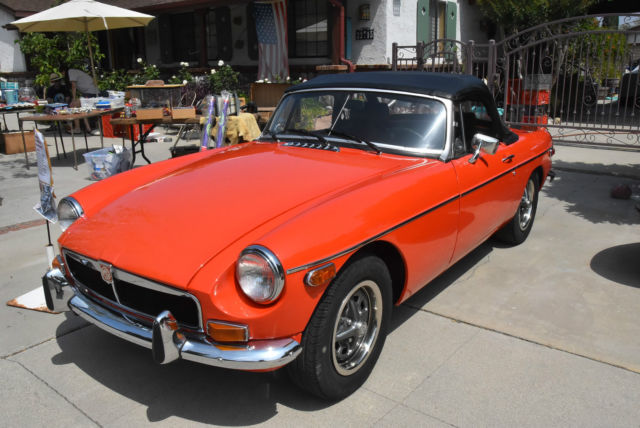 MGB 1973 2 YEAR RESTORATION ORIGINAL ENGINE, TRANS, COLOR MATCHING #'S all rcpts 1973 MG MGB STANDARD