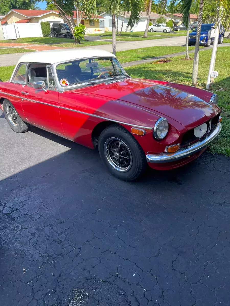 MGB with Rare (in the US) Refurbished Factory Works Hardtop 1974 MG MGB