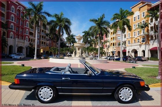 Midnight Blue perfect 1986 Mercedes 560 SL 1986 Mercedes-Benz SL-Class Midnight Blue