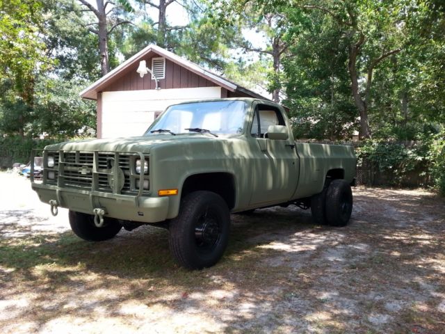 MILITARY CUCV M1028 CHEVY 4X4 ALABAMA AIR FORCE LOW MILES 1984 Chevrolet C/K Pickup 3500 Custom Deluxe
