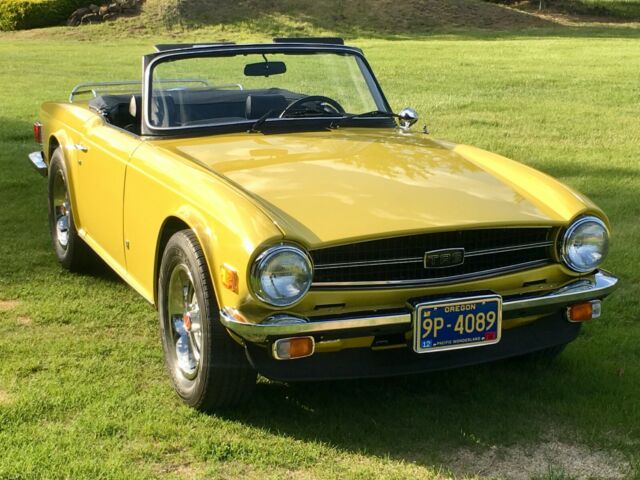 Mimosa Yellow, 55K Orig. Miles, Extensive Restoration,High Performance Engine 1975 Triumph TR-6