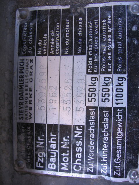 1962 Other Makes Steyr-Puch Haflinger - photo 10