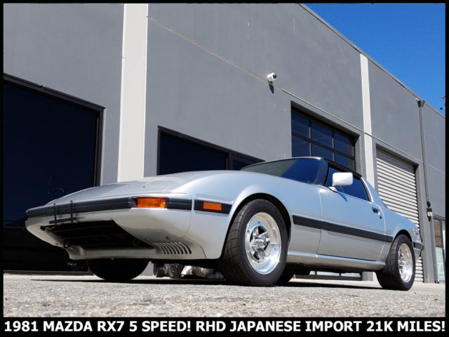 MINT 1981 MAZDA RX7 5 SPEED. ONLY 21K MILES RIGHT HAND DRIVE JAPANESE IMPORT! 1980 Mazda RX-7