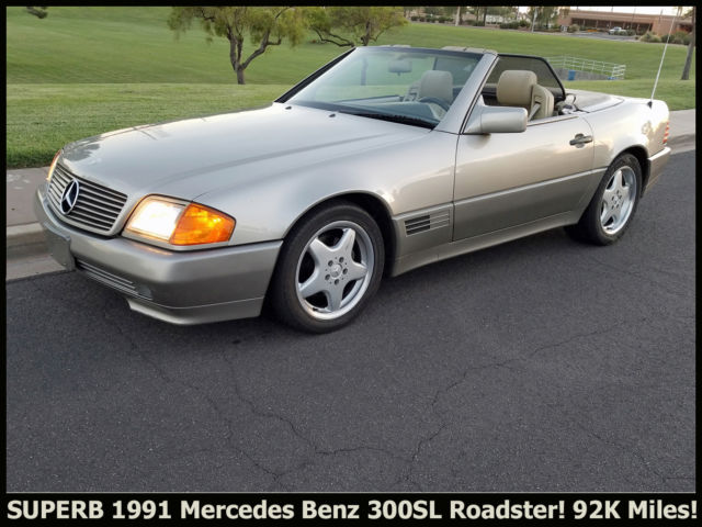 MINT RUST-FREE 1991 MERCEDES BENZ 300SL R129 ROADSTER! 2 TOPS ONLY 92K MILES! 1991 Mercedes-Benz SL-Class 300SL