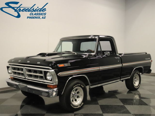 MIRROR-LIKE BLACK PAINT, 429 BIG BLOCK V8, AC, XLT RANGER, SUPER NICE TRUCK! 1971 Ford F-100 Ranger XLT
