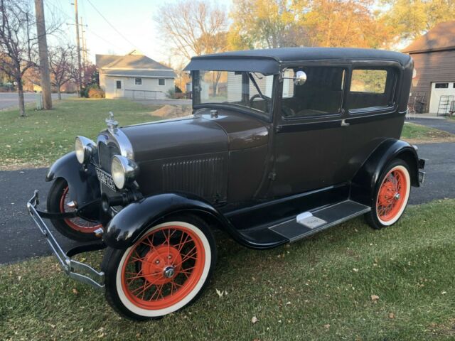 Model A Ford 1929 Tudor Sedan 1980s Restoration Parade Quality Nice Driver 1929 Ford Model A