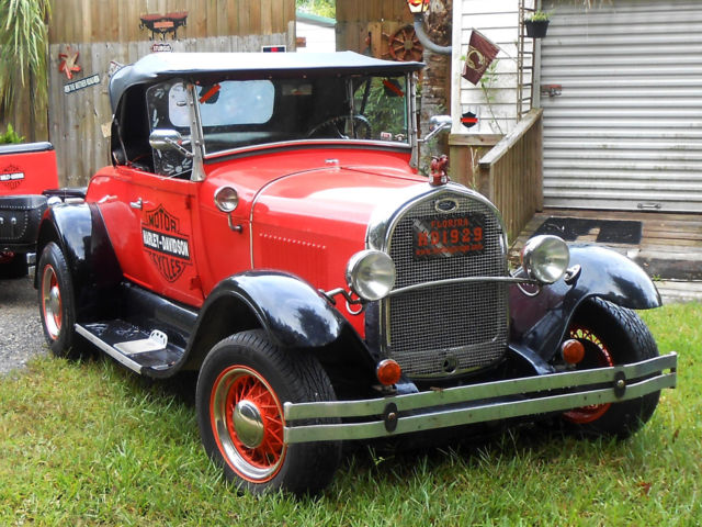 Model A Ford Shay, Custom Harley Davidson Logos, Daily Driver 1980 Ford Model A Custom Harley